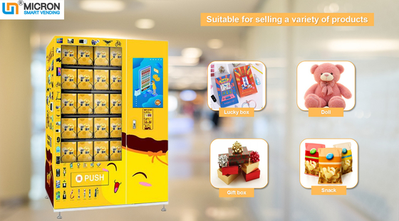 удачливый автомат коробки и подарка автоматический с managementn asvertisement в торговом центре