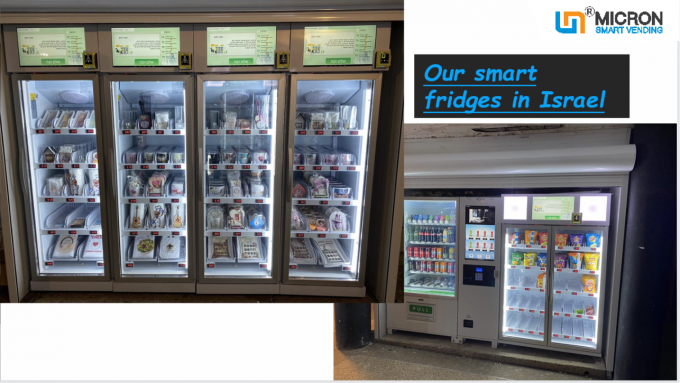 Автомат спортзала для продажи торгового автомата холодильника свежих фруктов напитка энергии с читателем карты