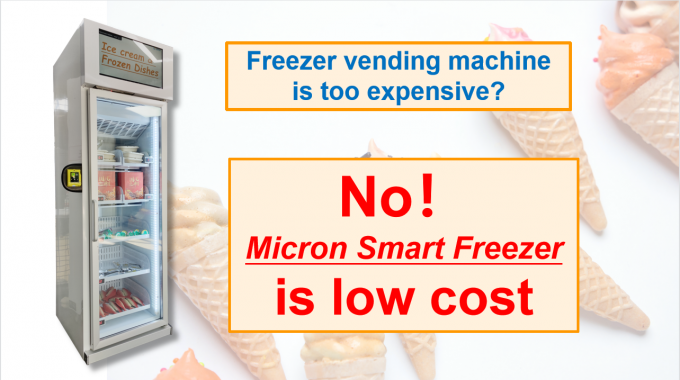 Система охлаждения замораживателя автомата мороженого с читателем карты экрана касания в торговом центре