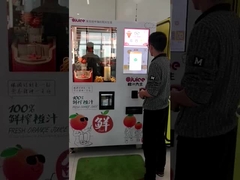 Автомат для продажи уличных закусок и апельсинового фруктового сока с считывателем карт и монетным приемником