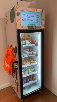 Торговый автомат холодильника питья закуски свежей еды микрона умный торговый умный с читателем карты