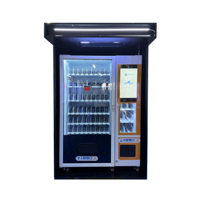 КАЧЕСТВО  Convenient Snacks Drinks Combo Raincoats Folding Umbrella Vending Machine For Outside Location фабрика
