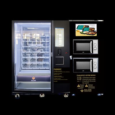 КАЧЕСТВО  Big Capacity Hot Food & Pizza Vending Machine with Microwave Heating and Refrigeration System фабрика