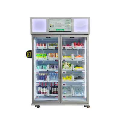 Яйцо R290 морепродуктов Refrigerated торговый автомат холодильника автомата умный с читателем карты