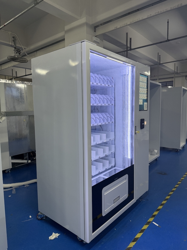 Настраиваемый металлический каркас торгового автомата для замороженных продуктов с опциональными наклейками и вместимостью 350-600 единиц