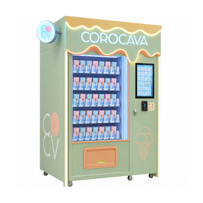 Торговый автомат для замороженных продуктов, предназначенный для поддержки роста розничной торговли мороженым за счет холодного хранения и легкого доступа к продукту.